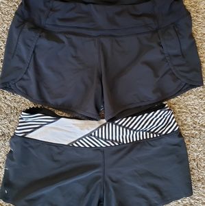 2 pairs, Lululemon run times shorts